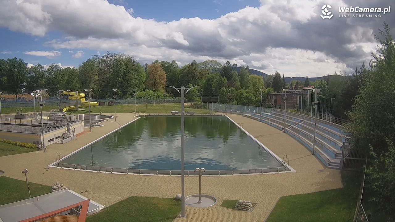 Andrychów - widok na basen - 15 maj 2026, 15:01