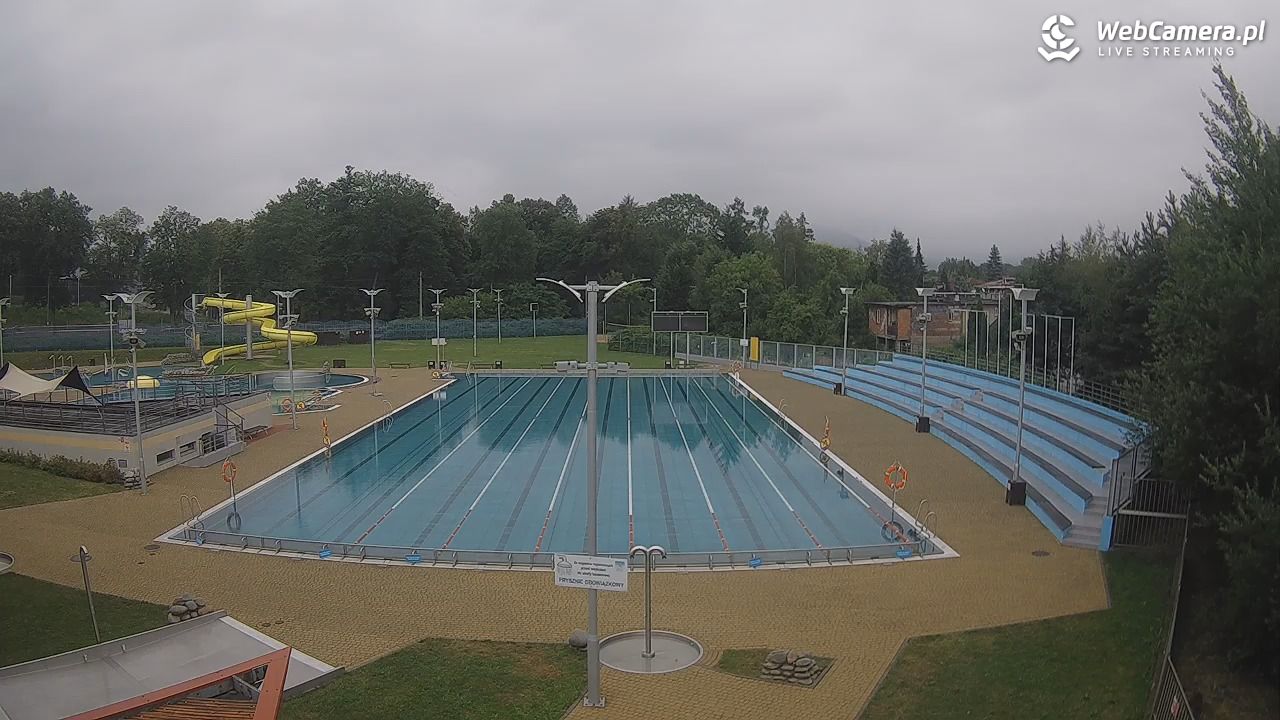 Andrychów - widok na basen - 12 lipiec 2026, 16:35