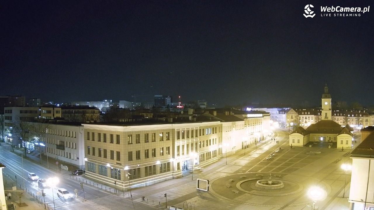 BIAŁYSTOK - widok na Rynek Kościuszki NOWOŚĆ - 10 marzec 2026, 20:49