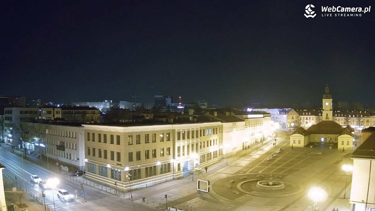 BIAŁYSTOK - widok na Rynek Kościuszki NOWOŚĆ - 10 marzec 2026, 20:49