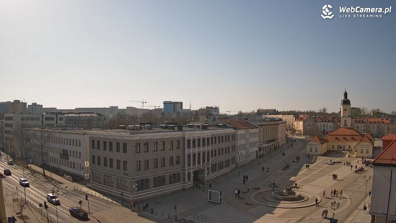 BIAŁYSTOK - widok na Rynek Kościuszki NOWOŚĆ - 08 marzec 2026, 12:15