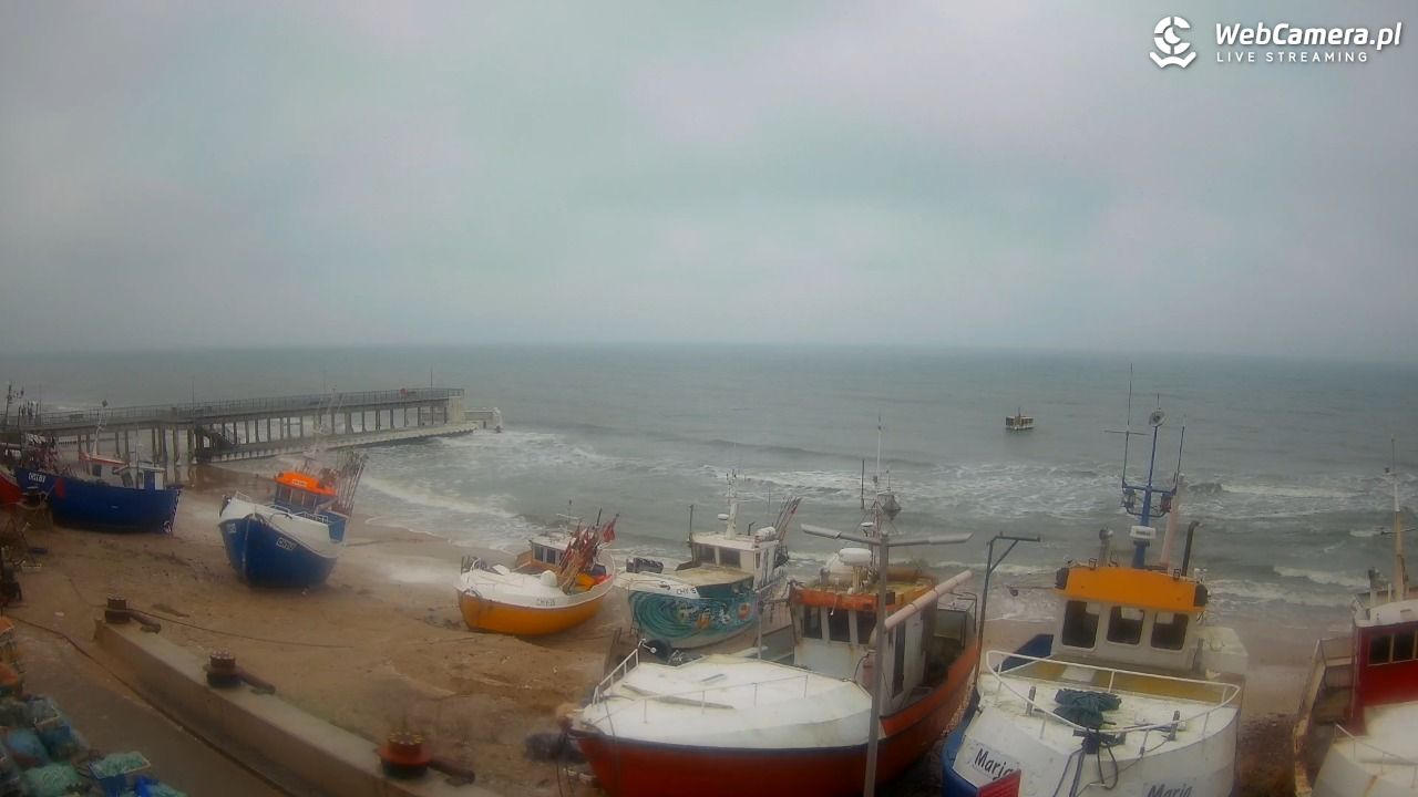 CHŁOPY - widok na kutry rybackie - 26 styczeń 2026, 14:23