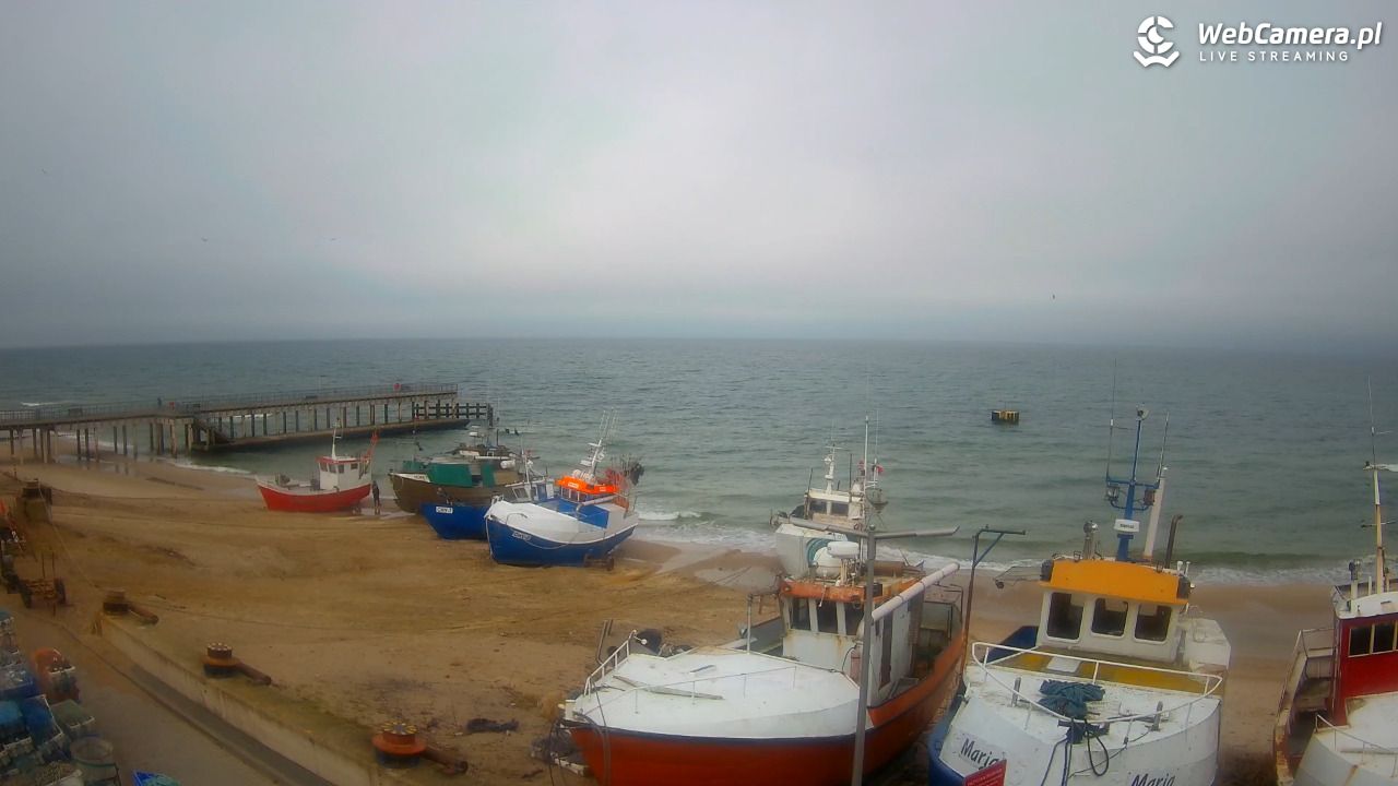 CHŁOPY - widok na kutry rybackie - 17 marzec 2026, 10:33