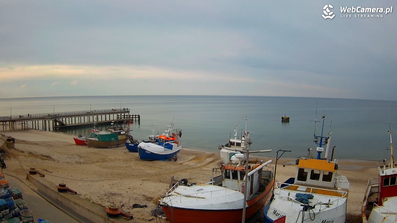 CHŁOPY - widok na kutry rybackie - 14 marzec 2026, 15:19