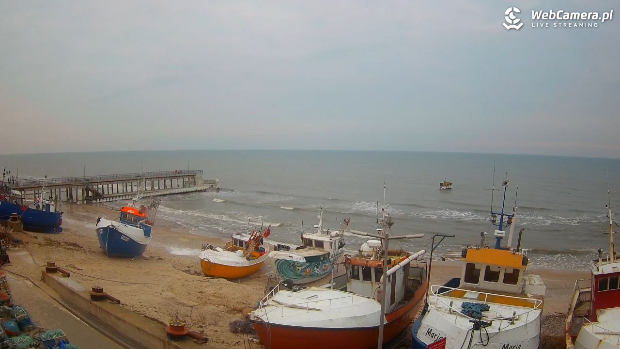 CHŁOPY - widok na kutry rybackie - 25 styczeń 2026, 14:29