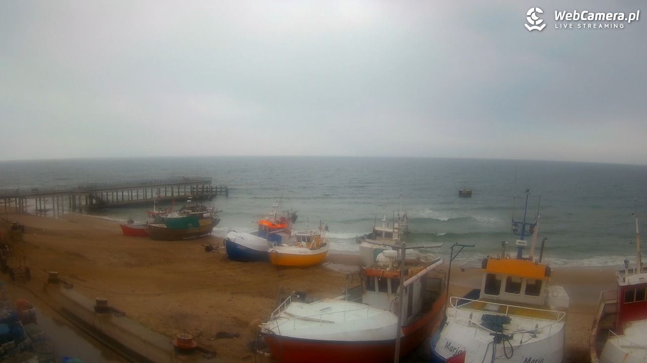 CHŁOPY - widok na kutry rybackie - 17 marzec 2026, 08:09