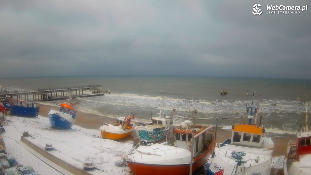 CHŁOPY - widok na kutry rybackie - 28 styczeń 2026, 15:31