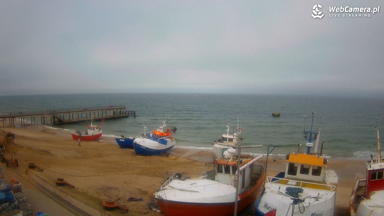 CHŁOPY - widok na kutry rybackie - 17 marzec 2026, 10:28