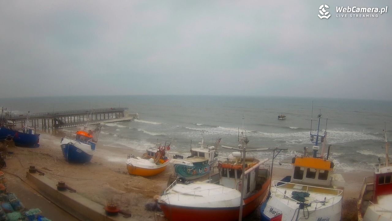 CHŁOPY - widok na kutry rybackie - 26 styczeń 2026, 12:03