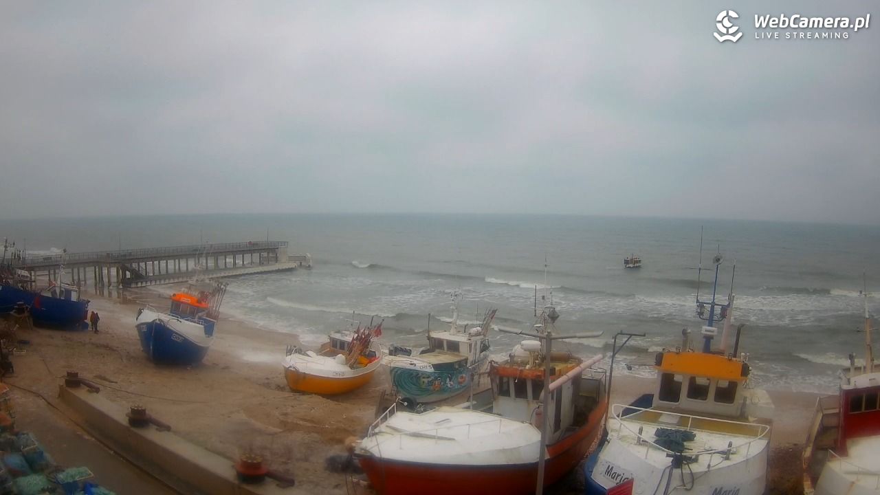 CHŁOPY - widok na kutry rybackie - 26 styczeń 2026, 11:57