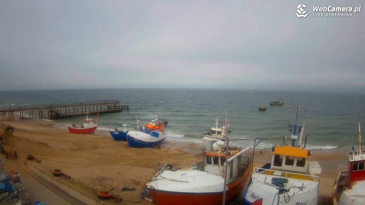 CHŁOPY - widok na kutry rybackie - 17 marzec 2026, 10:31