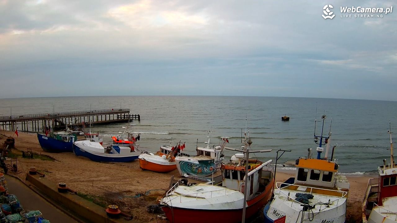 CHŁOPY - widok na kutry rybackie - 10 grudzień 2025, 15:23