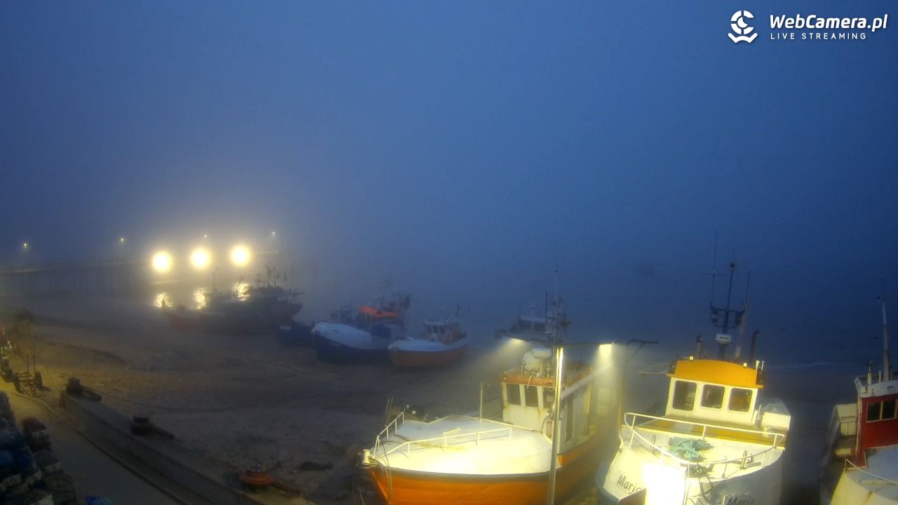 CHŁOPY - widok na kutry rybackie - 17 marzec 2026, 18:33