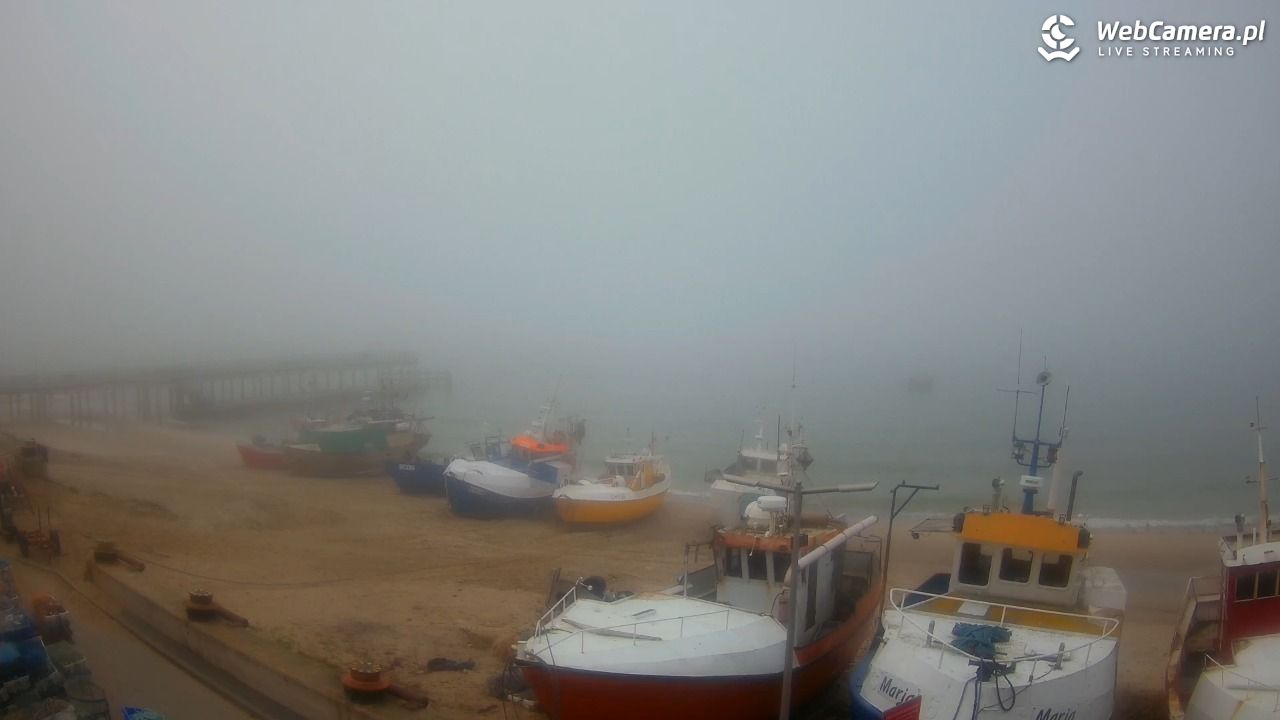 CHŁOPY - widok na kutry rybackie - 17 marzec 2026, 15:30