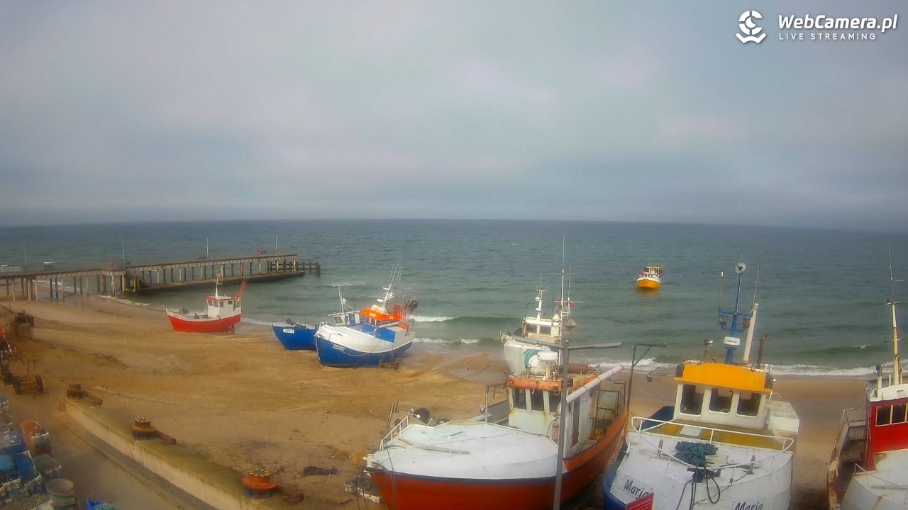 CHŁOPY - widok na kutry rybackie - 17 marzec 2026, 10:18