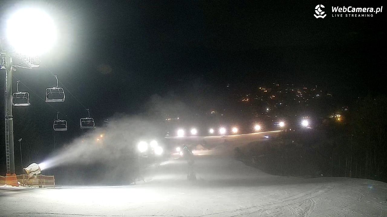 Cieńków - Stacja Narciarska widok z góry - 20 styczeń 2026, 21:24
