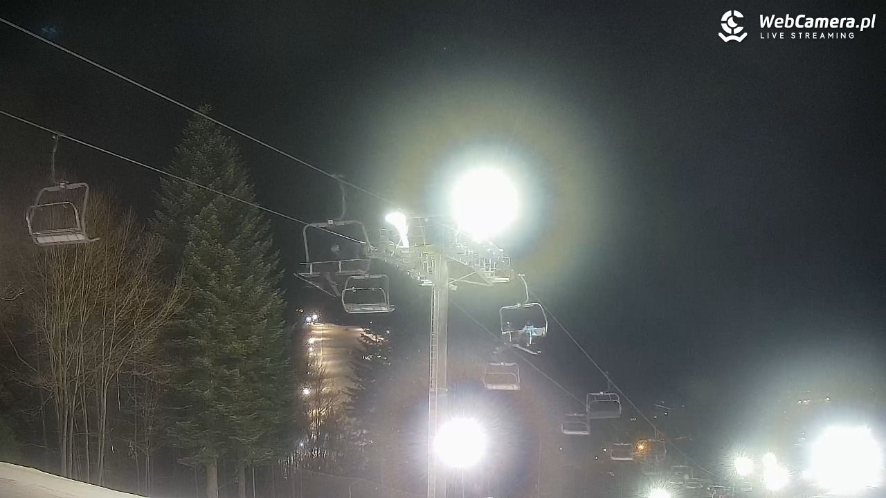 Cieńków - Stacja Narciarska widok z góry - 20 styczeń 2026, 20:50