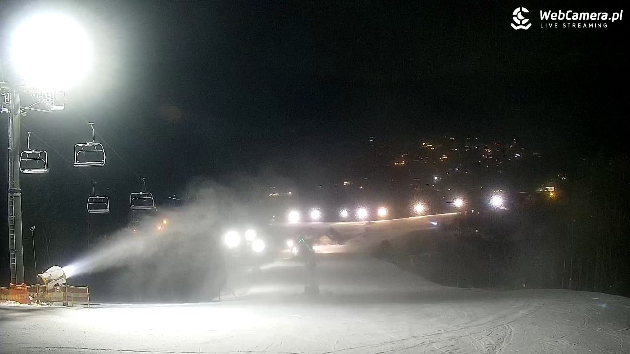 Cieńków - Stacja Narciarska widok z góry - 20 styczeń 2026, 21:24