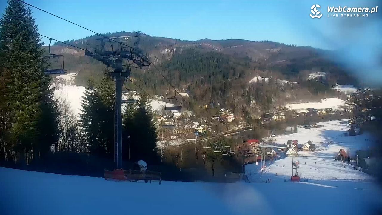 Cieńków - Stacja Narciarska widok z góry - 20 styczeń 2026, 09:34
