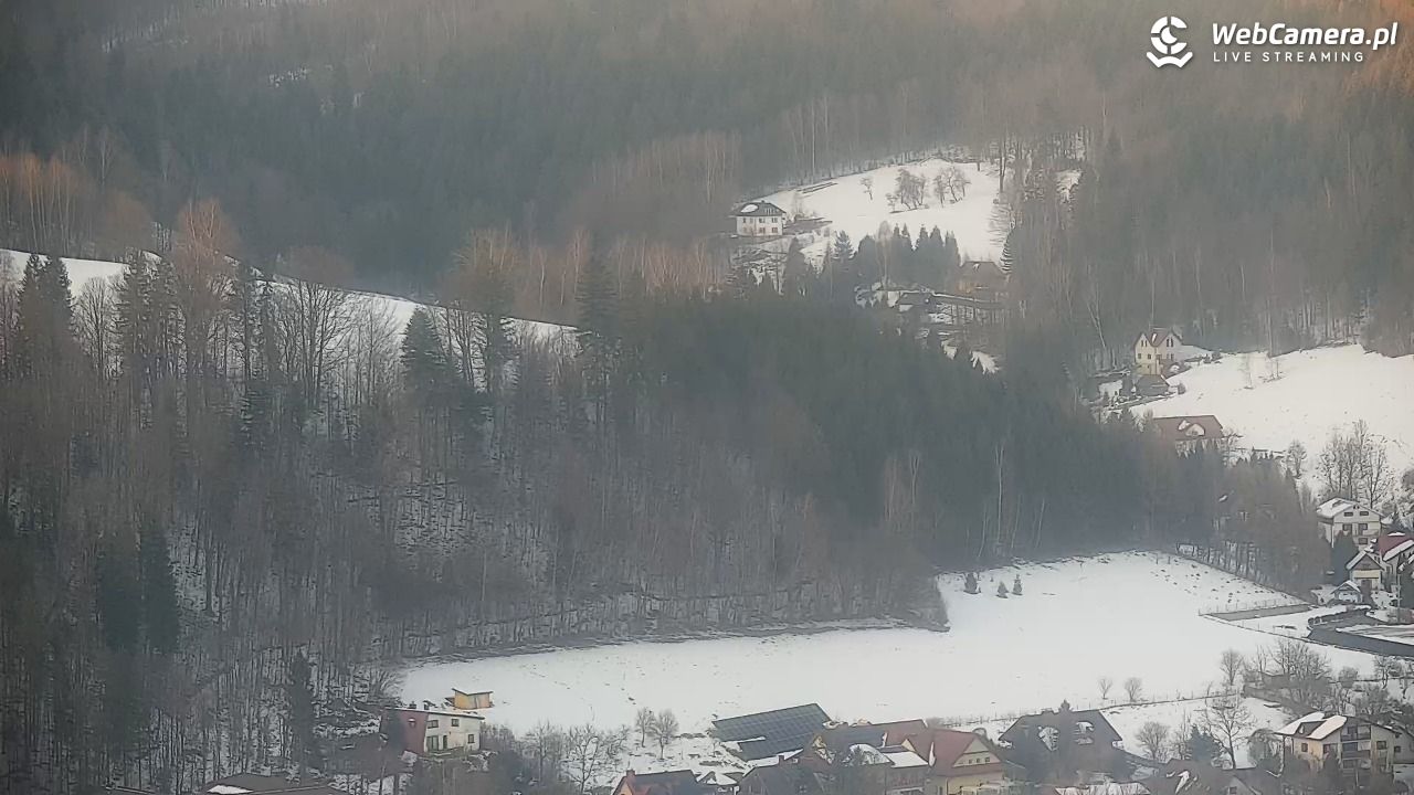 Cieńków - Stacja Narciarska widok z góry - 20 styczeń 2026, 15:58