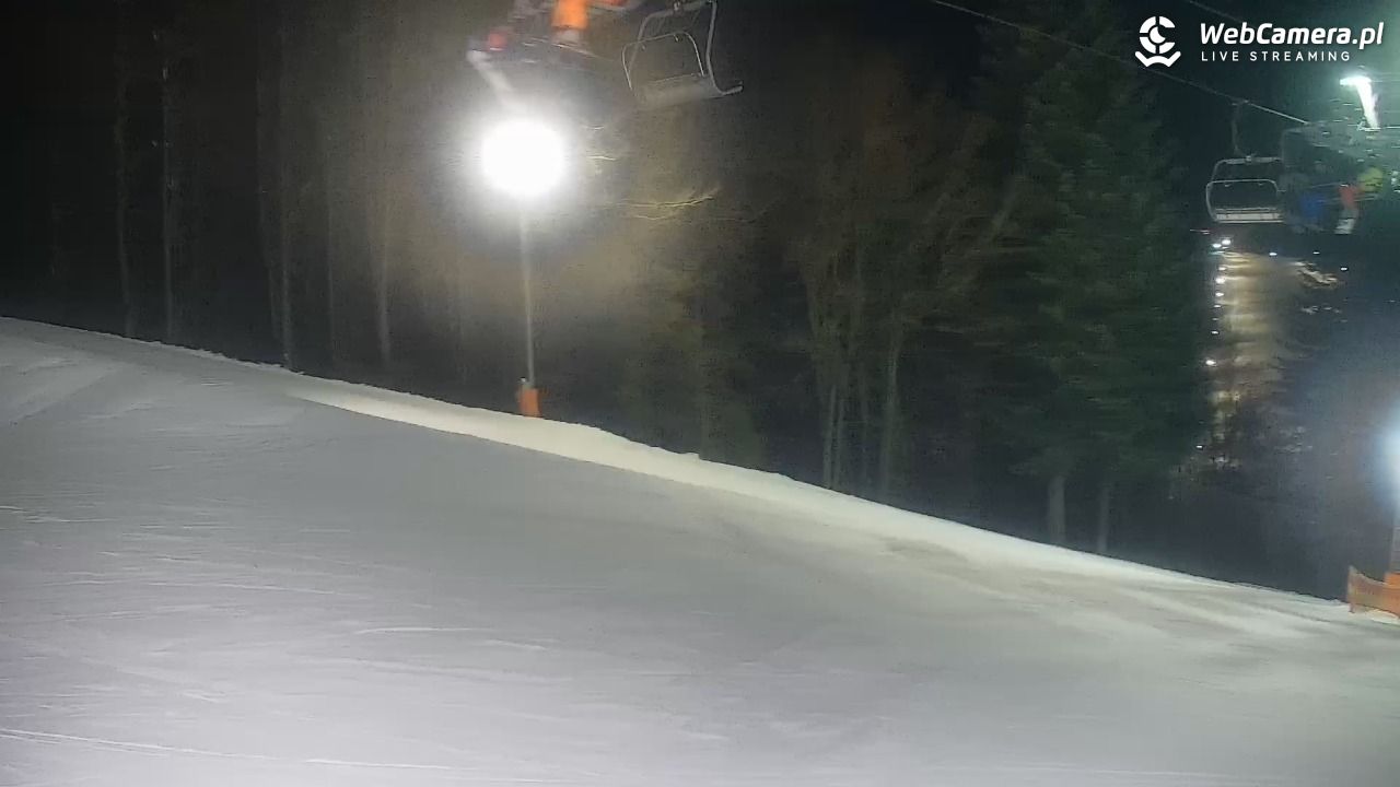 Cieńków - Stacja Narciarska widok z góry - 19 styczeń 2026, 19:23