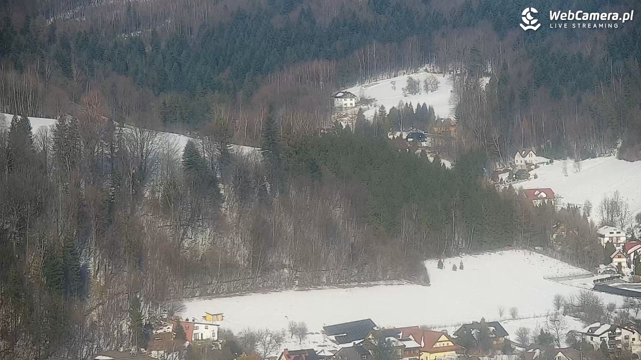 Cieńków - Stacja Narciarska widok z góry - 20 styczeń 2026, 12:07