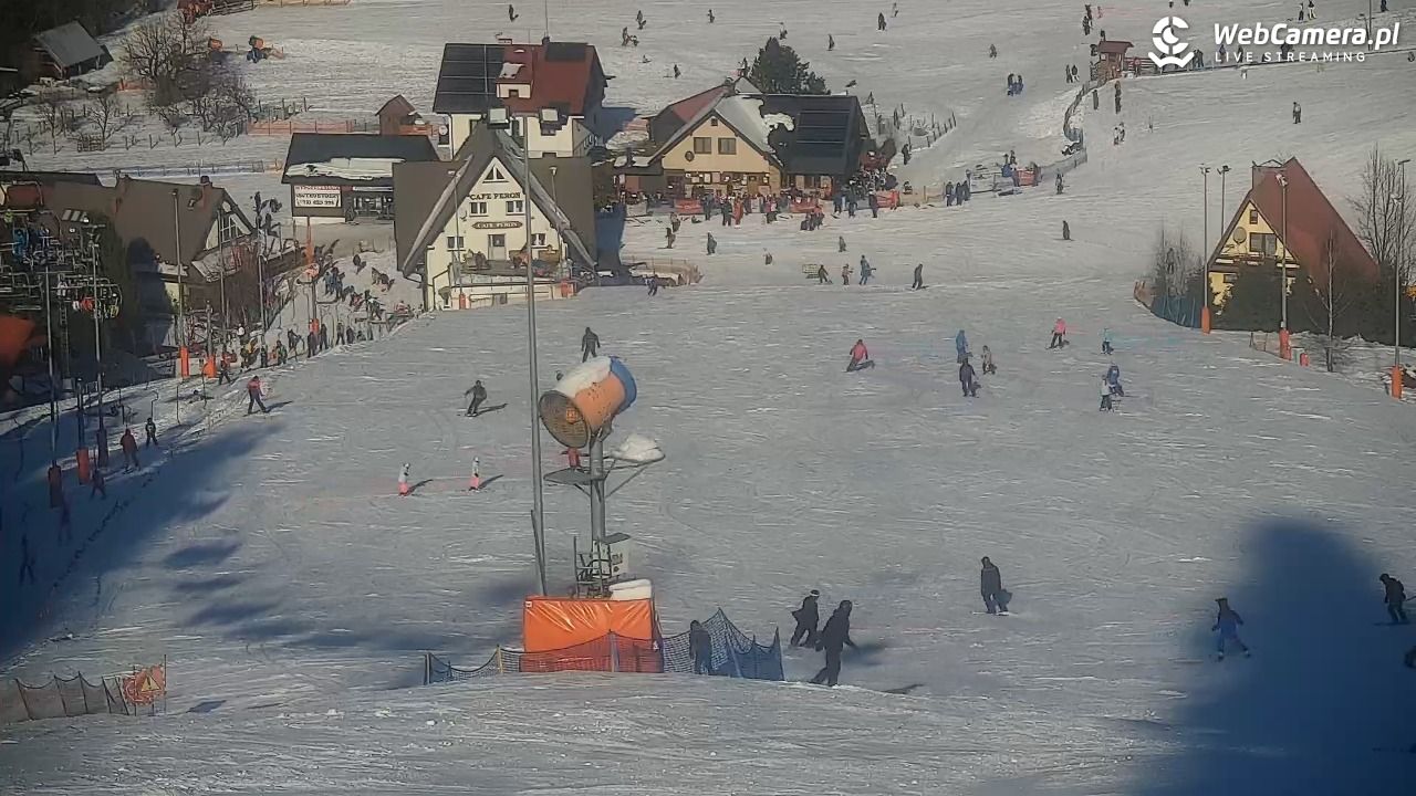 Cieńków - Stacja Narciarska widok z góry - 21 styczeń 2026, 12:14