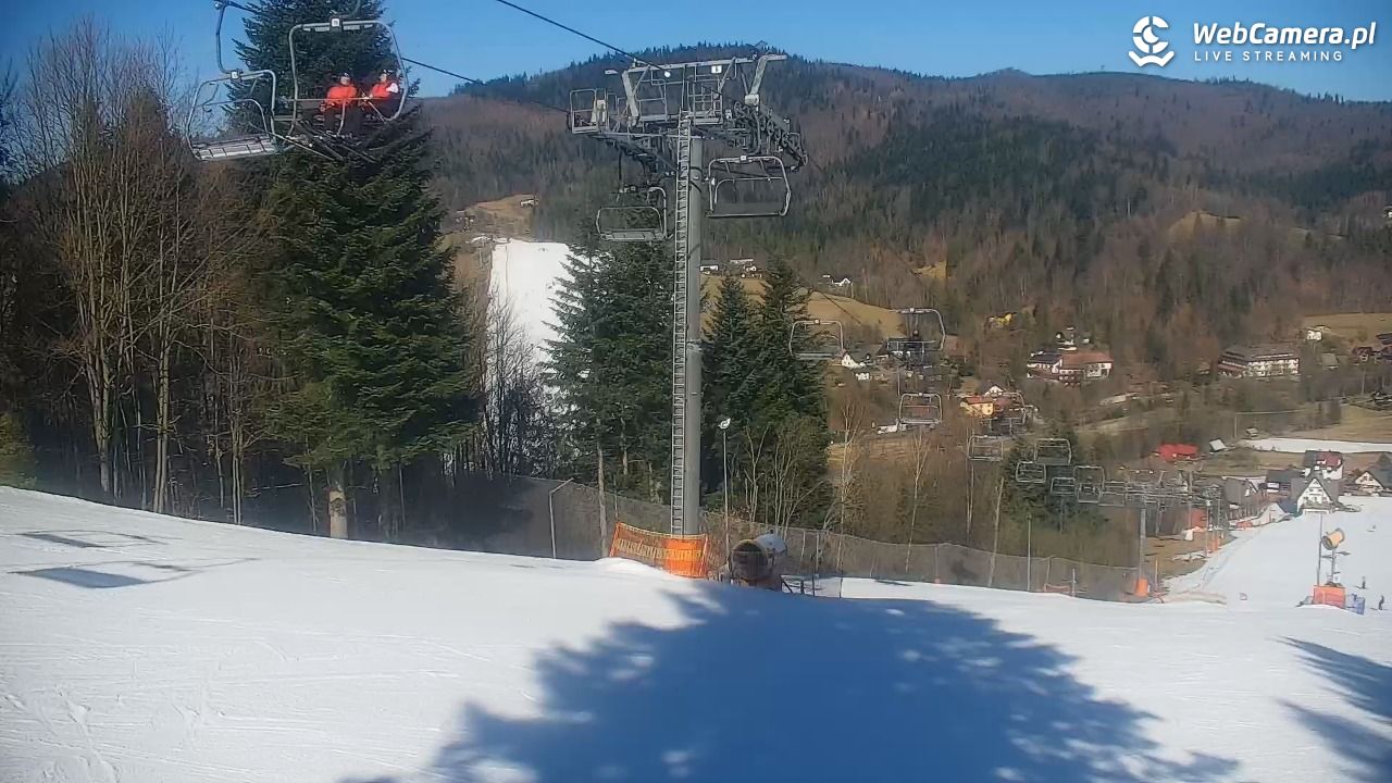 Cieńków - Stacja Narciarska widok z góry - 06 marzec 2026, 10:38