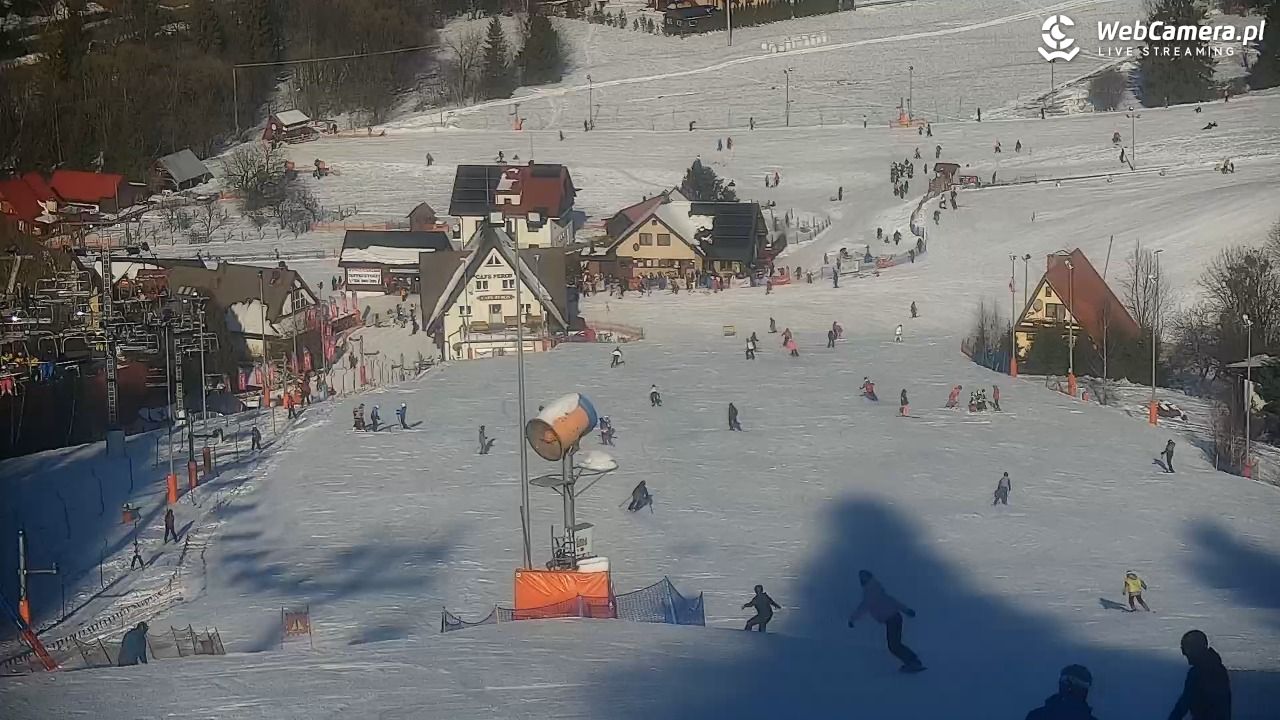 Cieńków - Stacja Narciarska widok z góry - 19 styczeń 2026, 12:01