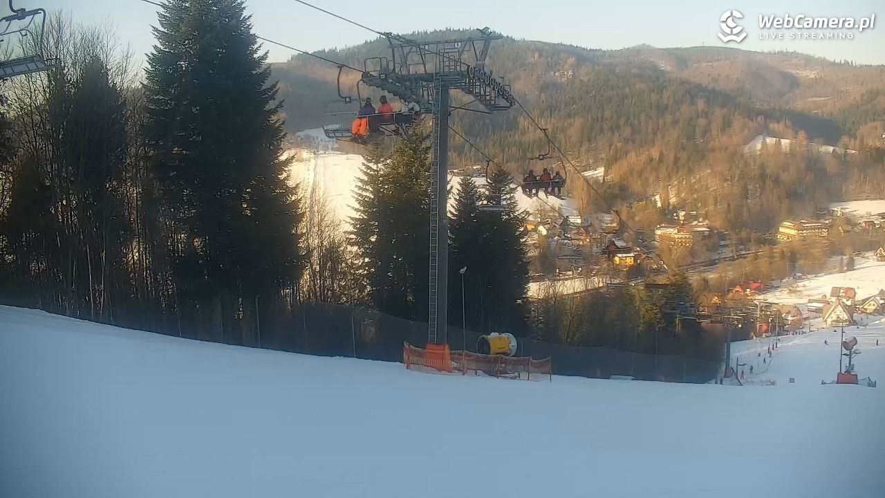 Cieńków - Stacja Narciarska widok z góry - 19 styczeń 2026, 14:35