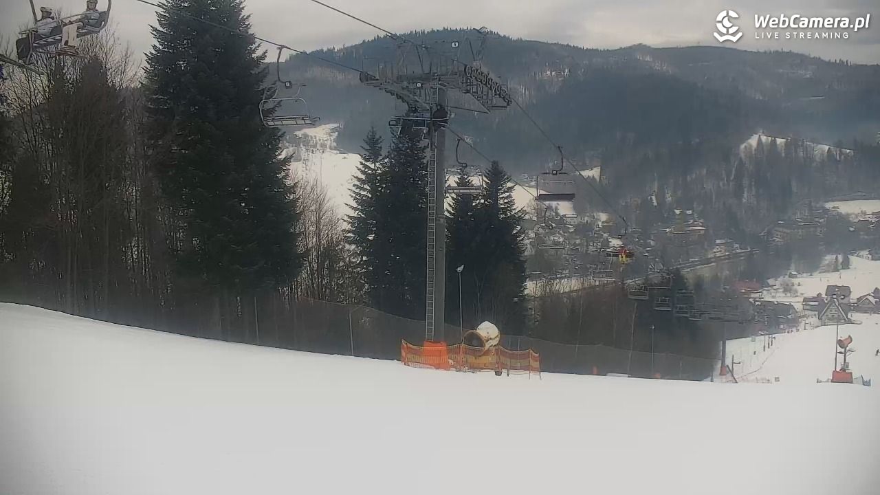 Cieńków - Stacja Narciarska widok z góry - 23 styczeń 2026, 08:43
