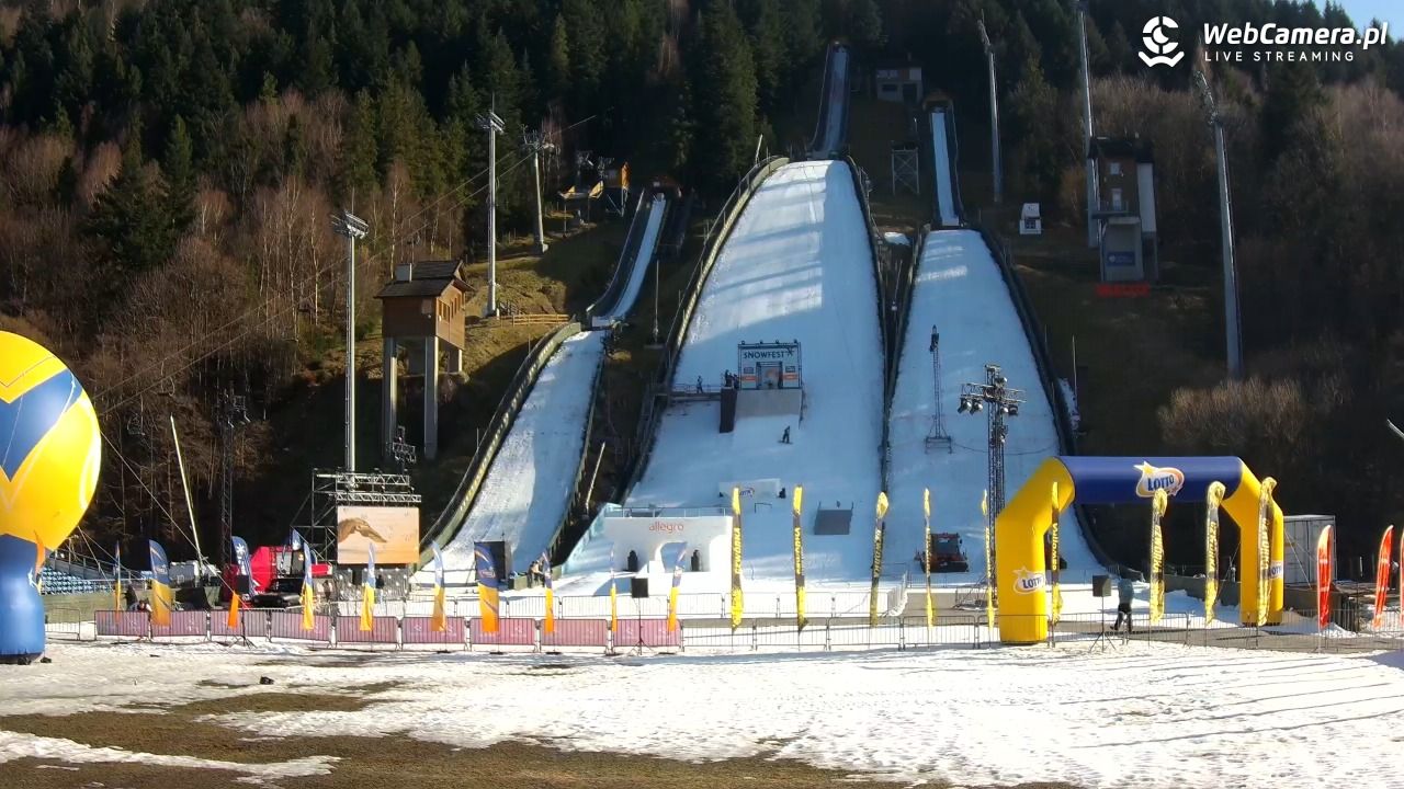COS SZCZYRK - widok na skocznie NOWOŚĆ - 06 marzec 2026, 14:53