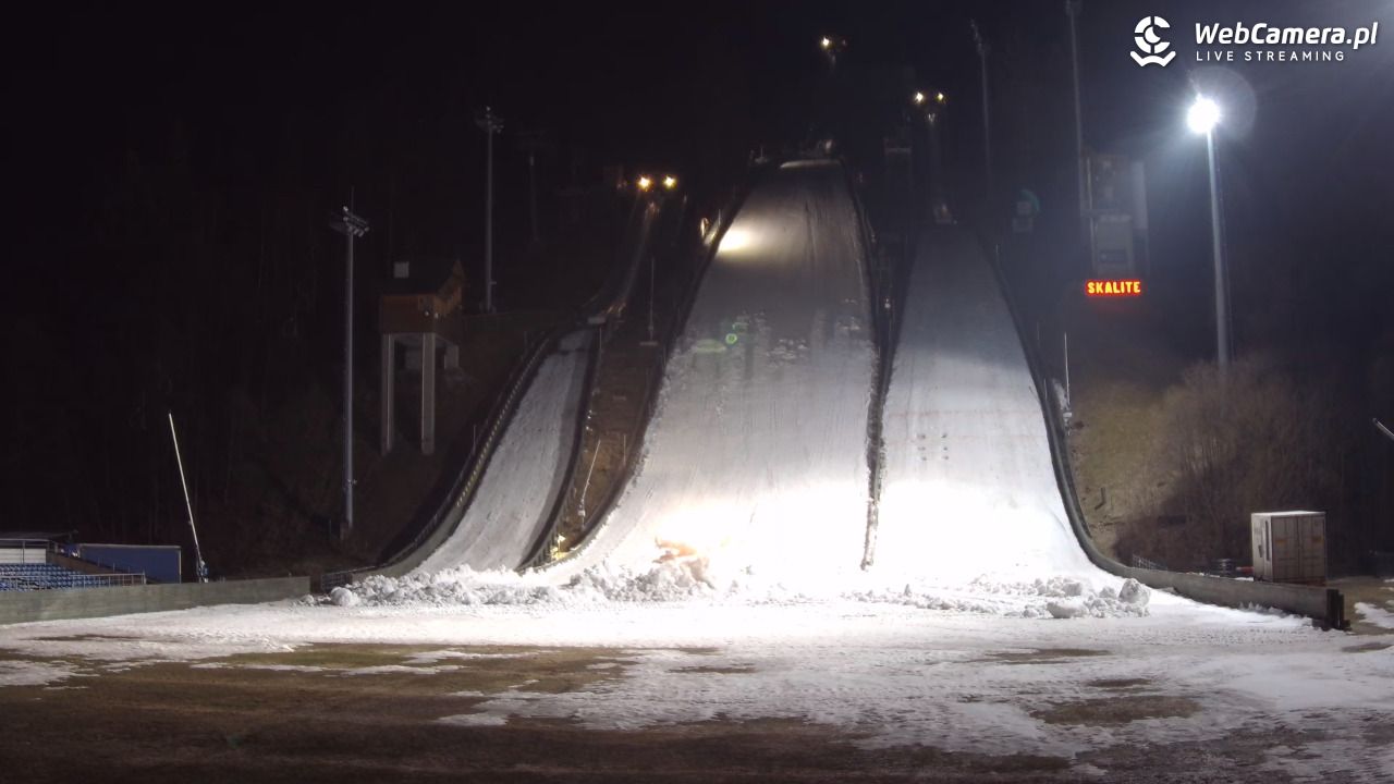 COS SZCZYRK - widok na skocznie NOWOŚĆ - 09 marzec 2026, 20:24