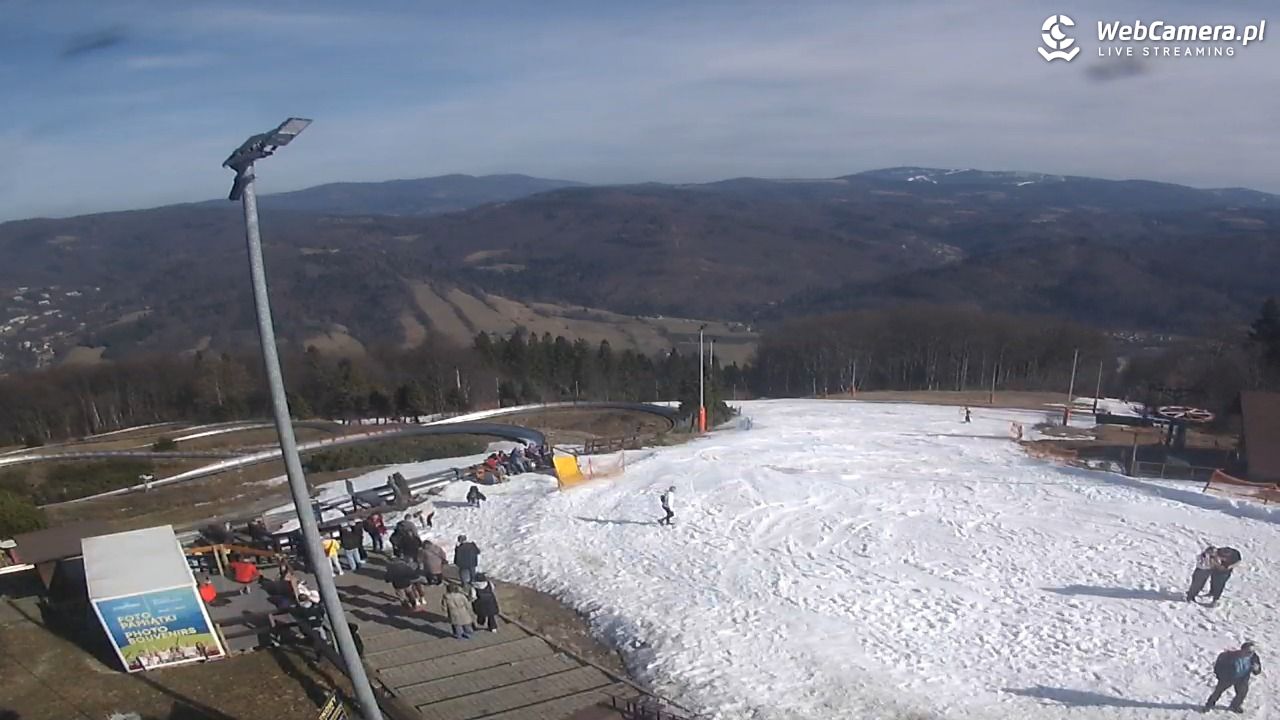 Ustroń - widok na stok - 08 marzec 2026, 13:01