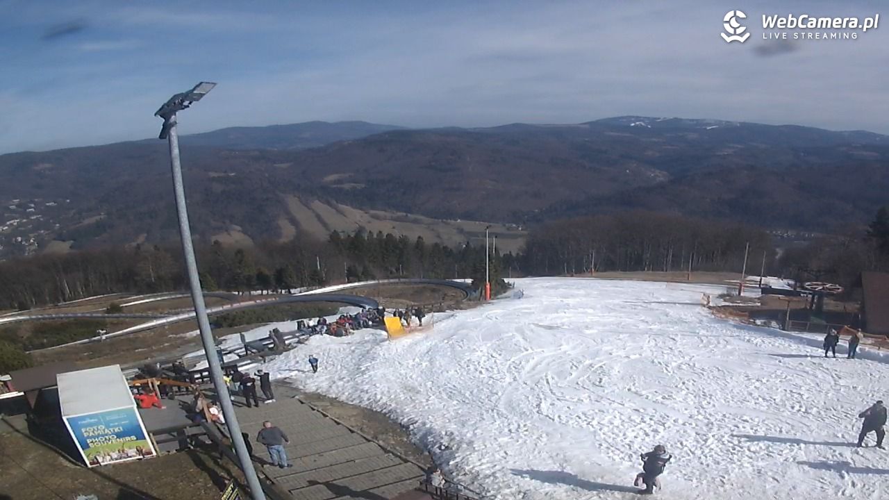 Ustroń - widok na stok - 08 marzec 2026, 12:58