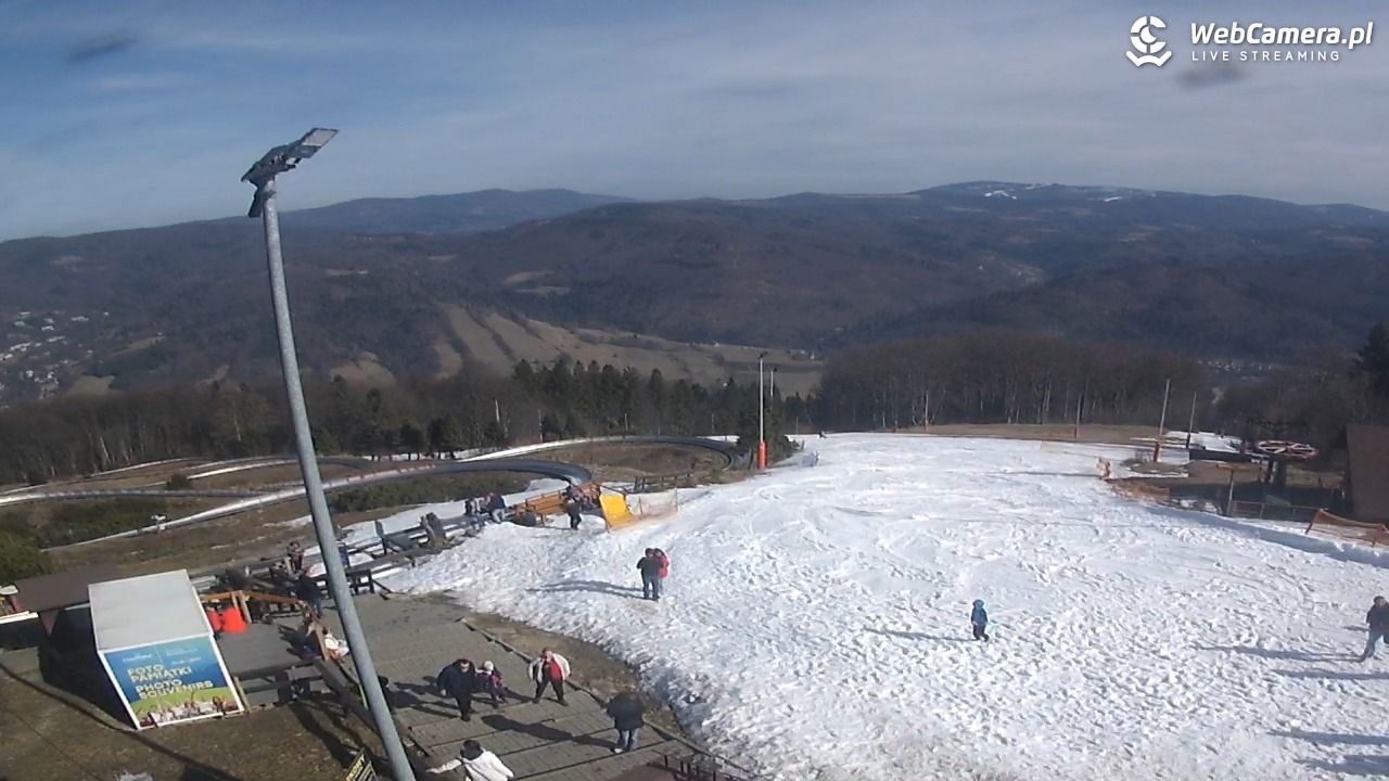 Ustroń - widok na stok - 08 marzec 2026, 12:54