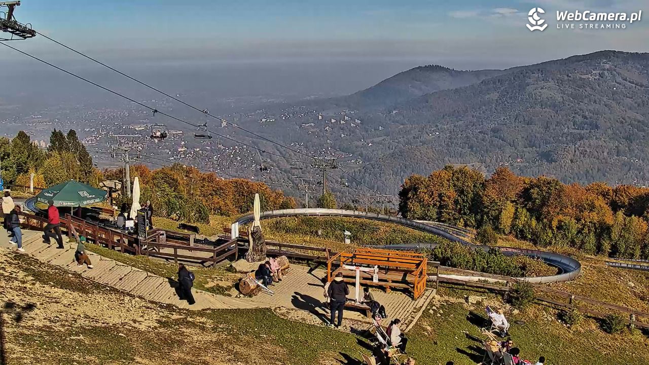 Ustroń - widok na stok/nowe ujęcie - 18 październik 2026, 09:14