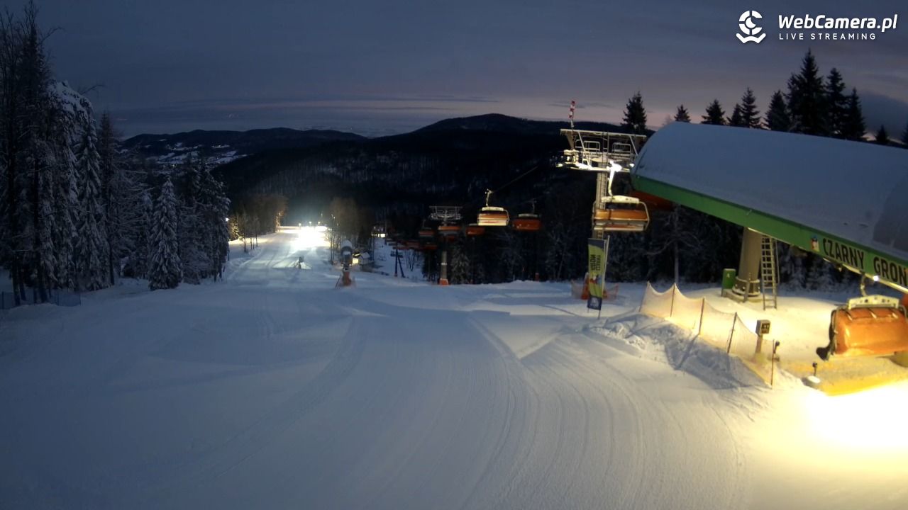 CZARNY GROŃ - Rzyki górna stacja - 14 styczeń 2026, 07:01