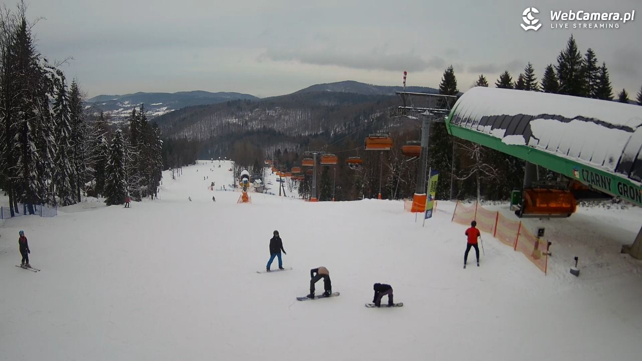 CZARNY GROŃ - Rzyki górna stacja - 14 styczeń 2026, 13:02