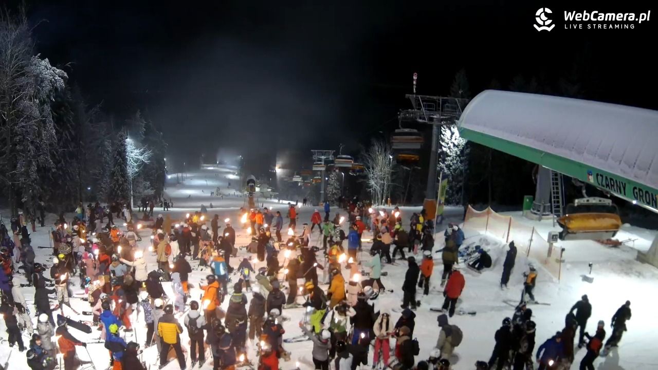 CZARNY GROŃ - Rzyki górna stacja - 31 grudzień 2025, 22:57