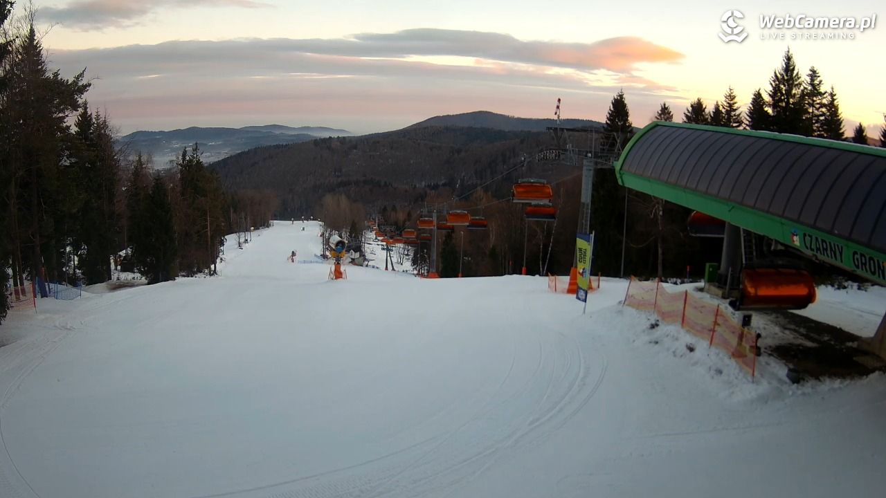CZARNY GROŃ - Rzyki górna stacja - 25 styczeń 2026, 07:32
