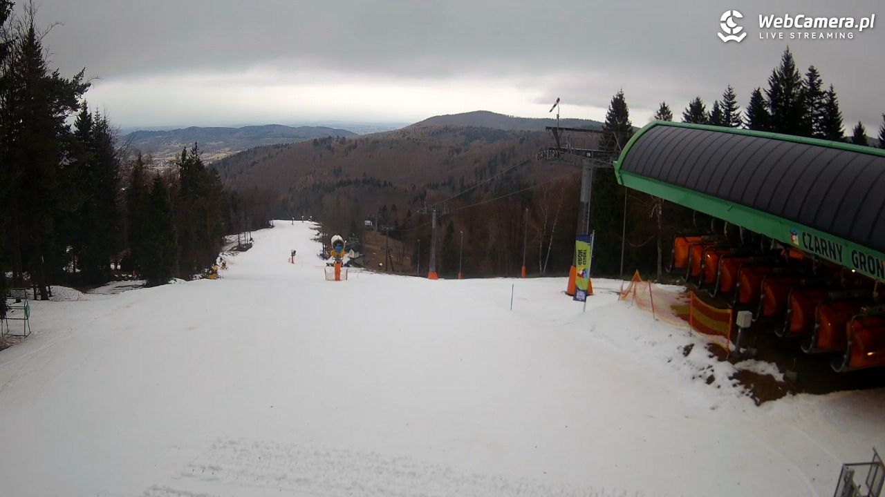 CZARNY GROŃ - Rzyki górna stacja - 09 grudzień 2025, 08:39