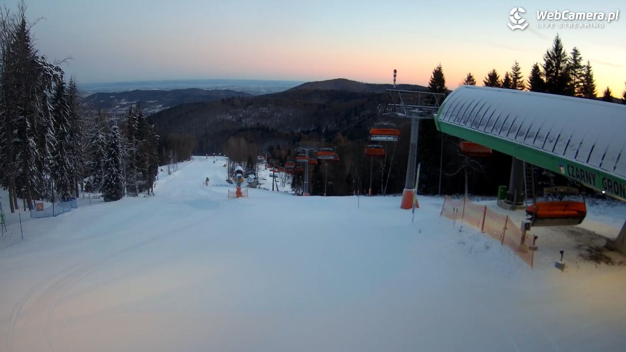 CZARNY GROŃ - Rzyki górna stacja - 05 styczeń 2026, 07:29
