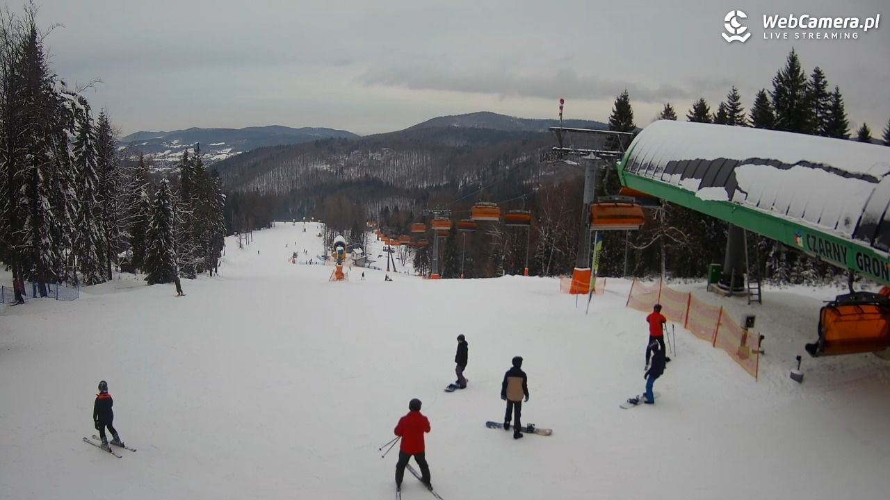 CZARNY GROŃ - Rzyki górna stacja - 14 styczeń 2026, 13:01