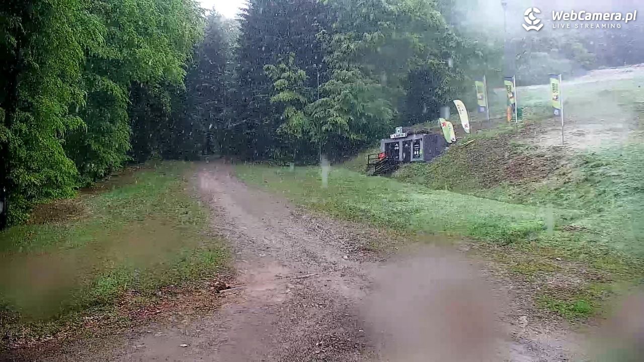 Rzyki - widok na dolny stok i orczyk w Czarnym Groniu - 15 maj 2025, 09:23