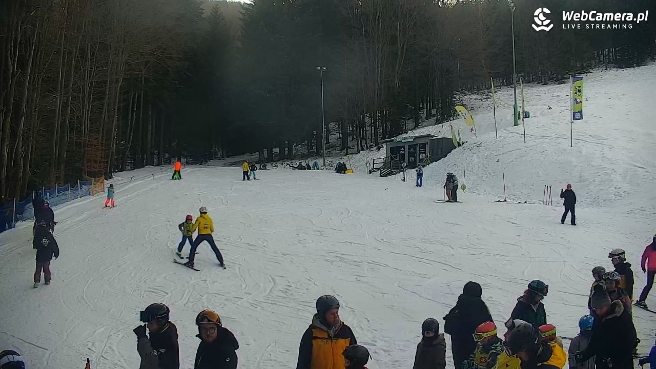 Rzyki - widok na dolny stok i orczyk w Czarnym Groniu - 18 styczeń 2026, 14:27