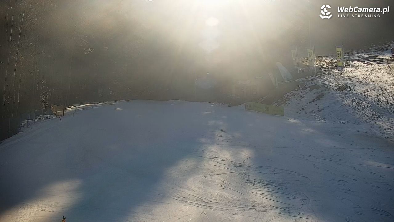 Rzyki - widok na dolny stok i orczyk w Czarnym Groniu - 05 marzec 2026, 14:03