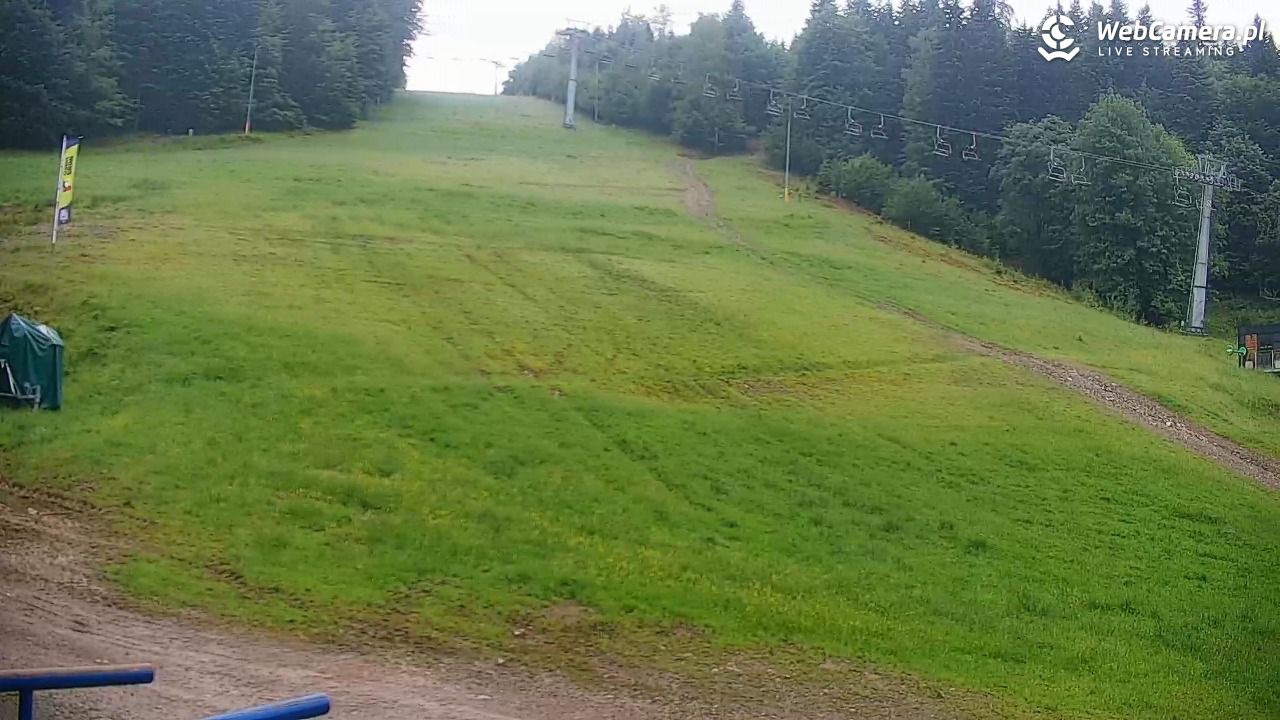 Rzyki - widok na dolny stok i orczyk w Czarnym Groniu - 04 czerwiec 2026, 08:26
