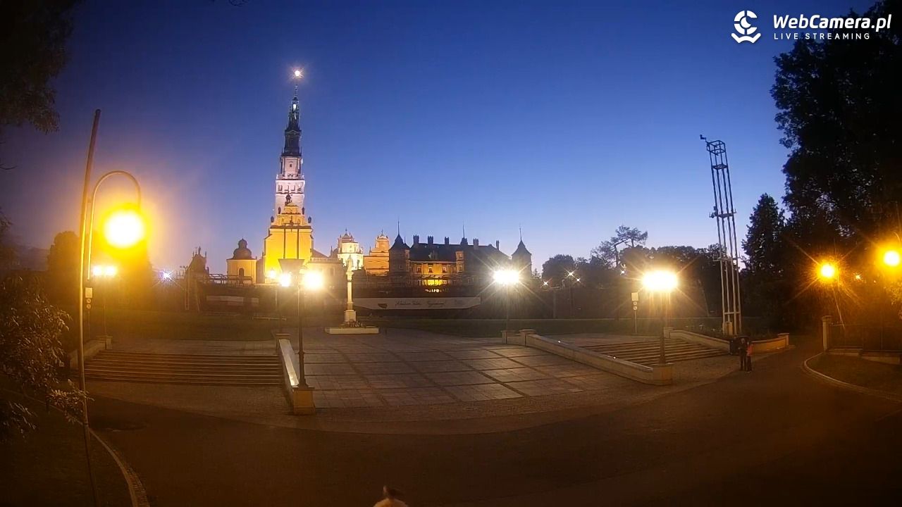CZĘSTOCHOWA - widok na JASNĄ Górę - 27 lipiec 2026, 21:25