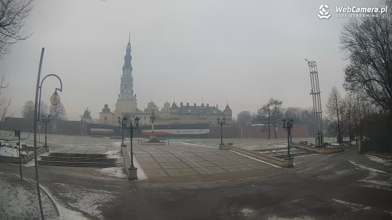 CZĘSTOCHOWA - widok na JASNĄ Górę - 27 styczeń 2026, 07:50